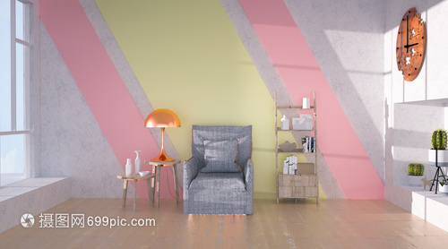 3D小清新室內空間 打造清新自然的理想居所